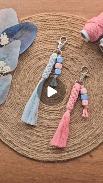 apple_craft on Instagram: "Save for later ❣️🥰😍😇  Video credit:- @crafts.by.amee   #diycraft #diy #craft #keychains #keychain #diykeychain #homemade #love #art #handmade #gift #surat #doityourselfproject #doityourself" Homemade Key Chains, Homemade Keychains, Keychains Diy, Apple Craft, Clay Keychain, Thick Thread, Macrame Keychain, Save For Later, Diy Keychain