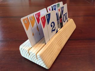 Kids Woodworking Projects, Playing Card Holder, Wood Projects For Kids, Wood Projects For Beginners, Card Games For Kids, Woodworking Projects For Kids, Woodworking For Kids, Wooden Projects, Kids Wood