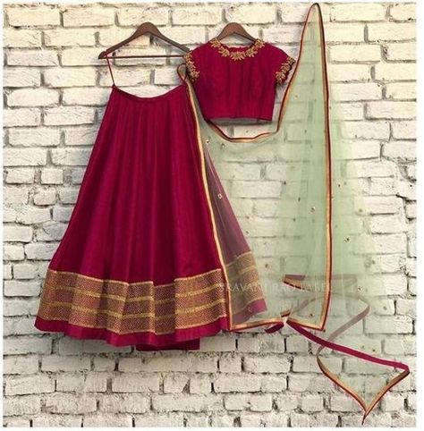 Lehenga Ideas Simple, Simple Lehenga Designs, Velvet Lehenga Choli, Lehenga Choli Designer, Lehenga Indian, Ghaghra Choli, Lehenga Design, Lehenga Saree Design, Simple Lehenga