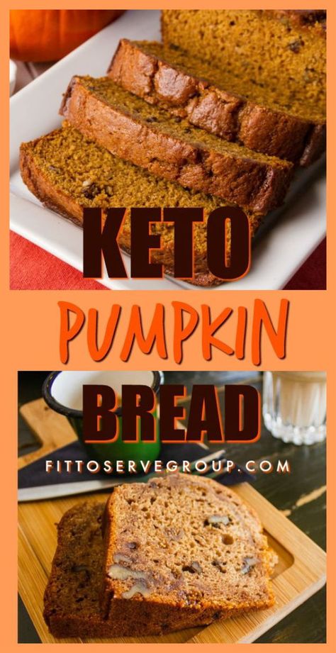 Keto Sweet Bread Recipes, Keto Autumn Recipes, Keto Fall Desserts, Keto Baking Recipes, Low Carb Pumpkin Bread, Keto Pumpkin Recipes, Keto Pumpkin Muffins, Keto Pumpkin Bread, High Carbs