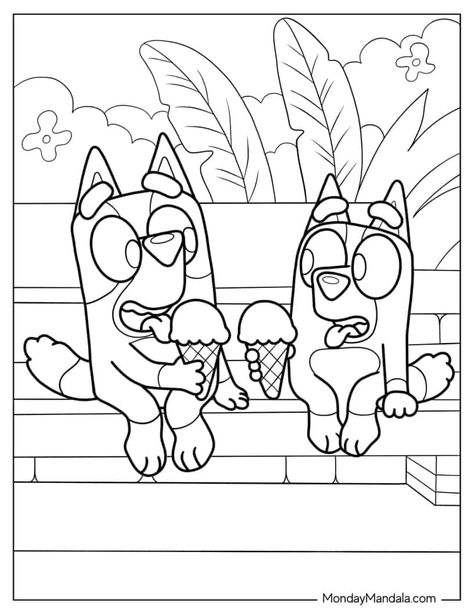 Bluey Coloring Pages, Kids Colouring Printables, Ice Cream Coloring Pages, Monster Truck Coloring Pages, Free Halloween Coloring Pages, Dinosaur Coloring Pages, Coloring Pages For Boys, Unicorn Coloring Pages, Easy Coloring Pages