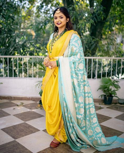 Marathi Bride, Nauvari Saree, Latest Bridal Lehenga, Indian Bride Outfits, Wedding Saree Collection, Indian Fashion Saree, Indian Bridal Wear, Designer Saree Blouse Patterns, Indian Bridal Fashion