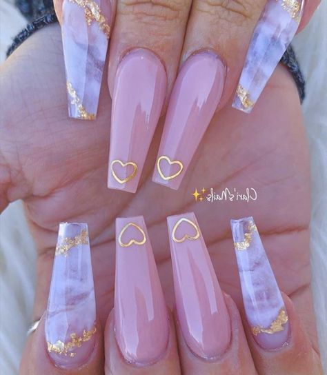 Ombre Nail Design, Gel French Manicure, Purple Acrylic Nails, Gold Nail Designs, Long Acrylic Nail Designs, Ombre Acrylic Nails, Gold Nail, Cute Acrylic Nail Designs, Long Acrylic Nails Coffin