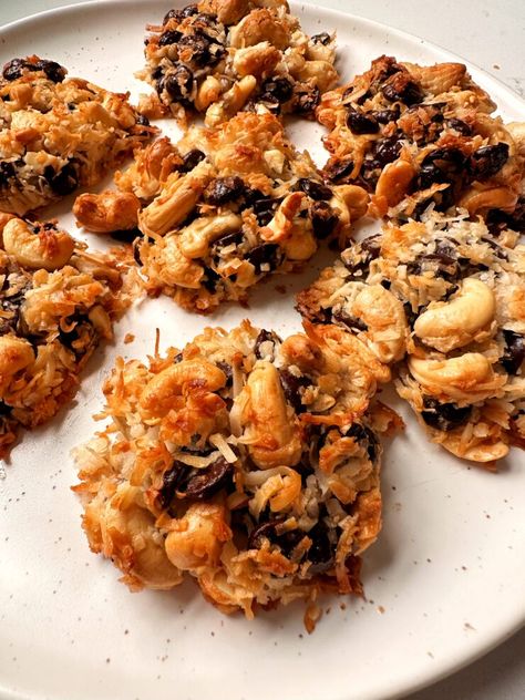 Viral 4-ingredient Magic Cookies - rachLmansfield 4 Ingredient Almond Joy Cookies, 4 Ingredient Cookies Healthy, 4 Ingredient Magic Cookies, 4 Ingredients Cookies, Magic Cookies 5 Ingredients, Magic Cookies, 4 Ingredient Cookies, Finger Desserts, Gf Cookies