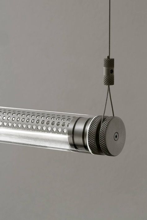 Industrial Lighting Design, Modern Lighting Design, Industrial Lamp, Linear Pendant, Light Project, Industrial Lighting, Suspension Lamp, Light Installation, Glass Diffuser