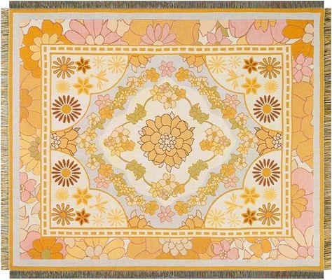 Amazon.com: Peel Forest Balinese Tropical Sunny Floral Blanket Rugs Boho Throws Adventure Picnic Beach Summer…(50"X60")…… : Home & Kitchen Kawaii Blanket, Strawberry Blanket, Cat Strawberry, Cat Sunflower, Sunflower Blanket, Tapestry Room, Blanket Knitted, Waterproof Picnic Blanket, Linen Bedspread