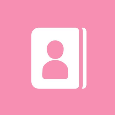 ⊰ 𝑩𝒍𝒖𝒏𝒅 ⊱ ﹫Theme 𝐏𝐈𝐍𝐊 Contacts icon pink Pink Icon Contacts, Pink Contacts Icon, Pink Contacts, Ipad Makeover, Contacts Icon, Pink Ios, Icons Pink, Theme Pink, Android Theme