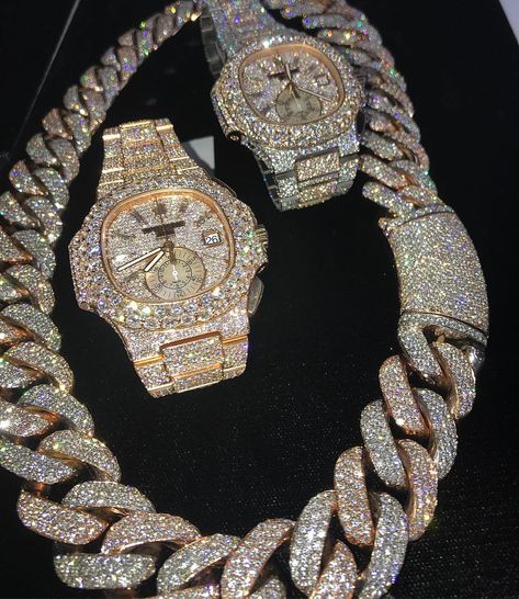 6,872 Likes, 32 Comments - EL RUSSO & Co (@saljeweler1) on Instagram: “The two tone way #Teamrusso” Diamond Grillz, Expensive Jewelry Luxury, Diamond Jewelry Necklace, Ice Box, Dope Jewelry, Expensive Jewelry, Hip Hop Jewelry, Girly Jewelry, Luxury Watches For Men