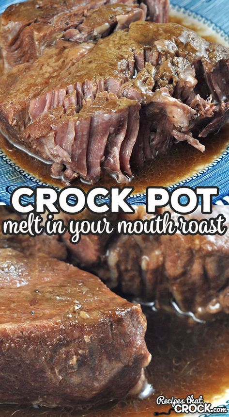 Chuck Roast Recipes Crockpot Hidden Valley Ranch, Recipe For Roast In Crock Pot, Recipes For Roast In Crock Pot, Crock Pot Beef Roasts, Beef Roasts In Crockpot, Cooking A Roast In A Crock Pot, Roast Marinade Beef Crock Pot, Roast Beef And Gravy Crock Pot, Beef Chuck Cross Rib Roast Recipes Crock Pot