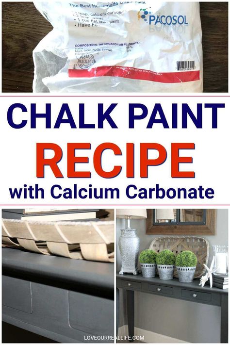 Calcium Carbonate Chalk Paint Recipe, Diy Black Chalk Paint, Dining Room Decor Diy, Make Your Own Chalk Paint, Making Paint, Diy Chalk Paint Recipe, Make Chalk Paint, Homemade Chalk Paint, Chalk Paint Recipe