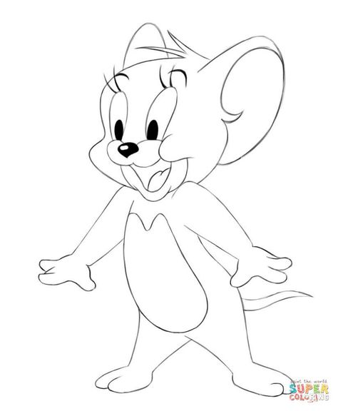 Jerry Tom E Jerry Desenho, Tom And Jerry Art Drawing, Tom And Jerry Drawing Sketches, Tom And Jerry Drawings, Jerry Drawing Easy, Tom Jerry Drawing, Tom Y Jerry Dibujos, Tom And Jerry Sketch, Drawing Tom And Jerry