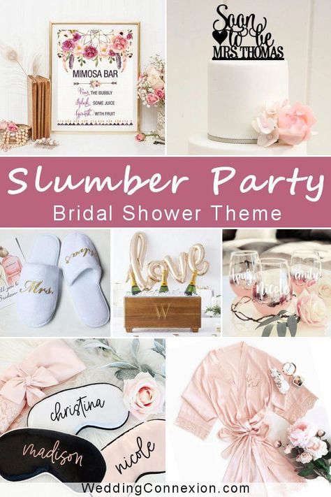 Bridal Shower Slumber Party Ideas, Hen Slumber Party, Pajama Bridal Shower Party, Pajama Party Bridal Shower Ideas, Spa Bridal Shower Ideas, Pajama Bridal Shower Ideas, Bachelorette Pajama Party Ideas, Bachelorette Slumber Party Ideas, Bridal Shower Spa Theme