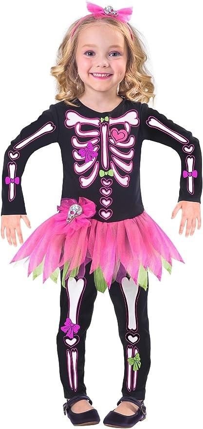 Fancy Bones Girls Fancy Dress Halloween Day  Skeleton Childs Costume Costumes Starting With S, Toddler Costumes Girl, Australian Costume, Easter Costume, Pirate Wench Costume, Skeleton Halloween Costume, Girls Fancy Dress, My Little Pony Costume, Yellow Costume