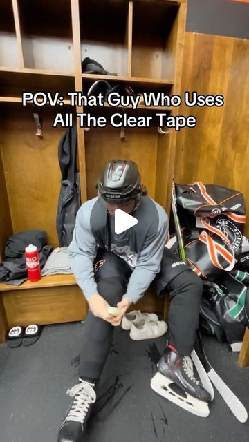 Aiden Dale on Instagram: "Tag the clear tape guy🤣⤵️
Follow me (@itsdalesy) for more content! 

#hockey #hockeylife #hockeyplayer #relatable #hockeygame #reels #hockeyboy #funny #hockeybenders" Boys Hockey, Youth Hockey, Hockey Coach, Hockey Humor, Hockey Life, Over 60 Fashion, Hockey Games, Clear Tape, Hockey Players