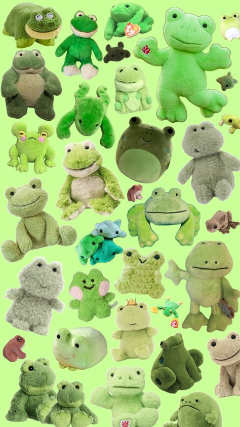 Frog Plushie, Wallpaper Soft, Frogs, Animals, Green