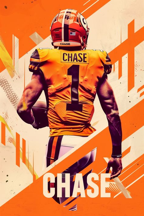 Ja'Marr Chase Cincinnati Bengals ,Football Coach Gift, Sports Poster, NFL Poster, Football Dad, NFL Gifts, NFL Wall Art, Football Poster Nfl Football Wallpaper Iphone, Ja’marr Chase, Football Wallpaper Iphone, Cool Boys Room, Nfl Poster, Nfl Art, Football Coach Gifts, Cincinnati Bengals Football, Poster Football