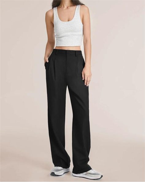 Wide Leg Pants Summer, Women Wide Leg Pants, Straight Suit, High Waist Wide Leg Pants, Traje Casual, Pants Summer, Korean Casual, Suit Trousers, Weave Style