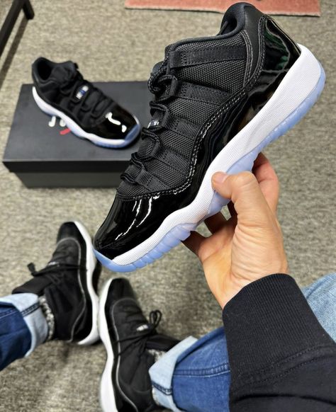 Jordan 11 Space Jam, Air Jordan Low, Jordan Low, Air Jordan 11 Low, Jordan 11 Low, Jordan Model, Purple Accents, Urban Street Style, Space Jam