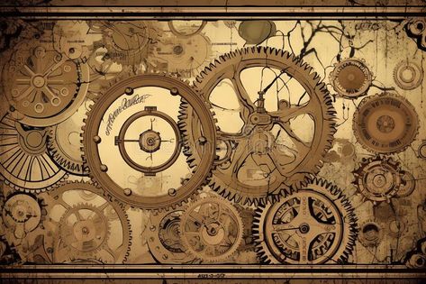 Punk Aesthetic Wallpaper, Steam Punk Aesthetic, Steampunk Background, Steampunk Wallpaper, Elevator Hitch, Steampunk Aesthetic, Steampunk Theme, Steampunk Wall, Steampunk Gears