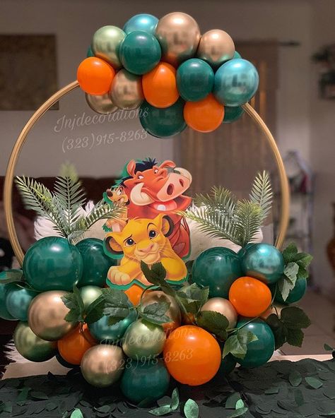 #ballooncenterpieces hashtag on Instagram • Photos and Videos Lion King Balloons, Lion Baby Shower Theme, Lion King Party Decorations, Simba Baby Shower, Lion King Birthday Party Ideas, Lion Birthday Party, Safari Birthday Party Decorations, Safari Baby Shower Boy, Lion King Theme