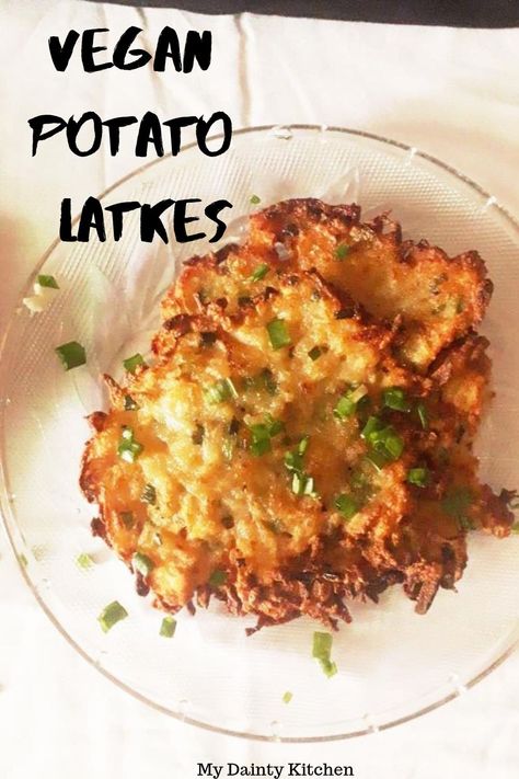 Vegan Latkes, Clean Appetizers, Vegan Potato Pancakes, Pancakes Sans Gluten, Hanukkah Recipes, Potato Appetizers, Monte Cristo Sandwich, Recipes Vegetables, Potato Latkes