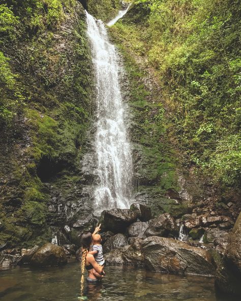 Waterfall hike. Lulumahu falls Oahu Hawaii Waterfall Hike, Chasing Waterfalls, Mommy And Son, Waterfall Hikes, Oahu Hawaii, Oahu, Hawaii, Hiking, Quick Saves