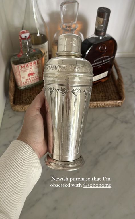 Vintage Cocktail Bar Aesthetic, Bar Cart Decor, Humble Abode, House Goals, Mellow Yellow, Dream House Decor, House Inspo, House Inspiration, Ig Story