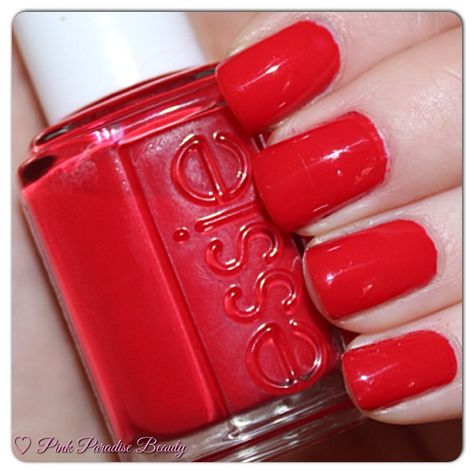 Essie Lollipop, Nail Polish Brands, Red Nail Polish, Bright Winter, Nail Envy, Red Nail, Essie Nail Polish, Nail Styles, Wear Red