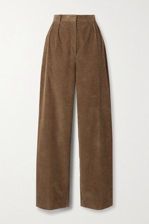 Khaite Belt, Light Brown Pants Outfit, Beverly Pepper, Cottagecore Pants, Dark Academia Aesthetic Outfit, Brown Pants Outfit, Cottage Core Outfit, 80s Pants, Corduroy Pants Outfit