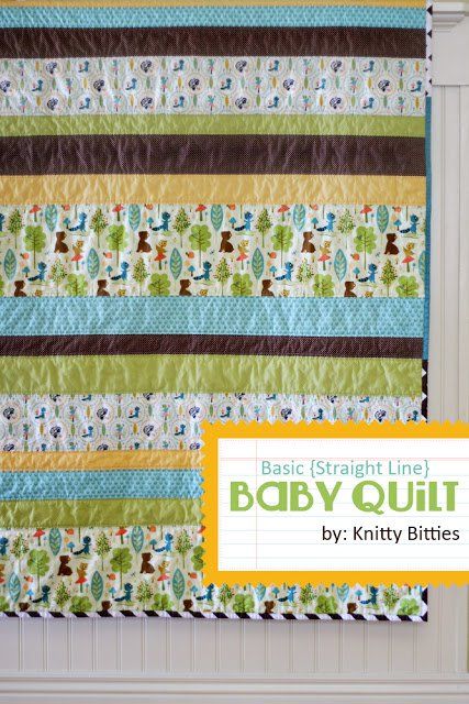 25  Baby Quilt Patterns - The Polka Dot Chair Free Baby Quilt Patterns, Baby Quilt Tutorials, Diy Bebe, Baby Quilt Patterns, Childrens Quilts, Quilt Tutorial, Beginner Quilt Patterns, Strip Quilts, Boy Quilts