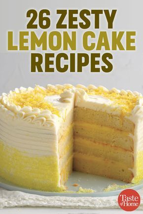 Lucious Lemon Cake, Lemon Torte Cake, Lemon Chiffon Cake Recipe, Strawberry Lemon Cheesecake, Lemon Pastry, Lemon Chiffon Cake, Pear And Almond Cake, Custard Cake Recipes, Lemon Treats