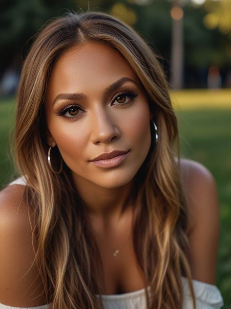 Jlo Long Hair, Jlo Aesthetic, J Lo Hair, Jlo Without Makeup, Jennifer Lopez Hair Color, Jlo Makeup, Jlo Hair, Jennifer Lopez Hair, Blonde Hair Inspiration