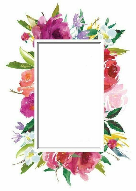 Cat Air, Borders And Frames, Deco Floral, Flower Border, Floral Border, Flower Backgrounds, Printable Paper, Nails Art, Flower Frame