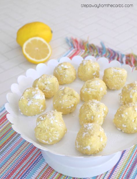 Low Carb Lemon Truffles Keto Lemon Cheesecake Bites, Keto Lemon Balls, Low Carb Lemon Desserts Easy, Keto Lemon Truffles, Afternoon Desserts, Low Carb Sweet Treats, Keto Truffles, Lemon Balls, Fresh Lemon Recipes