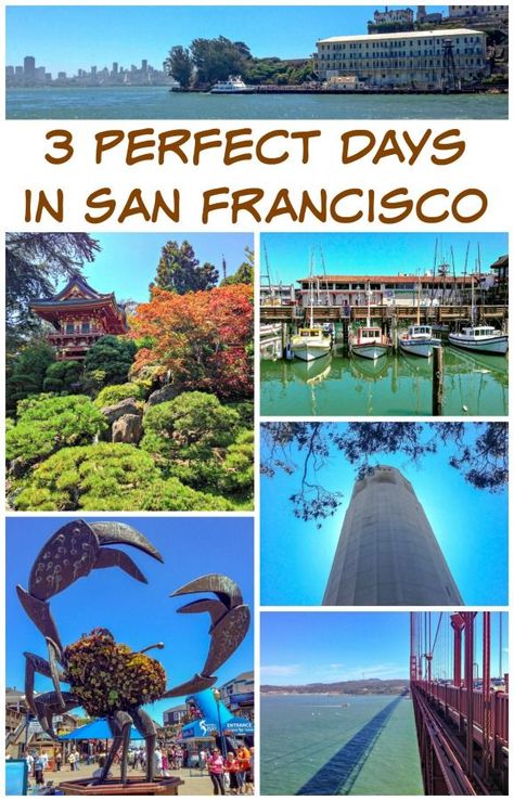 3 Days In San Francisco, Usa Itinerary, San Francisco Itinerary, California Vacation, San Francisco Travel, San Fran, United States Travel, North America Travel, National Monuments