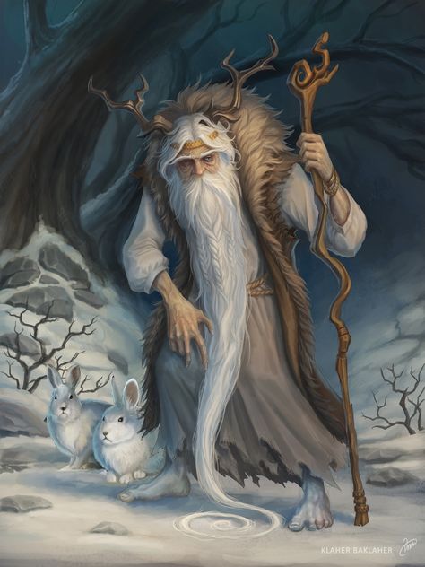 Warrior Santa, Creature Fantasy, Adventure Party, Fantasy Wizard, Arte Fantasy, Jack Frost, Dnd Characters, Fantasy Artwork, Old Man