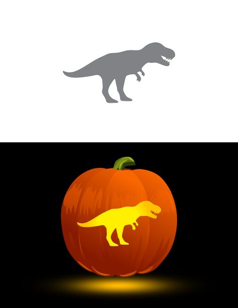 Trex Pumpkin Carving Pattern, T Rex Pumpkin Carving Pattern, Dinosaur Pumpkin Stencil, Pumpkin Carving Ideas Dinosaur, Dinosaur Pumpkin Carving Stencil, Dinosaur Pumpkin Carving, Dino Pumpkin, Free Pumpkin Stencils, Dinosaur Carving