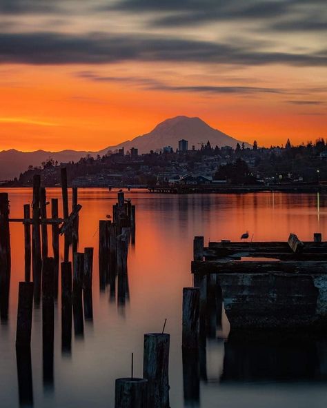 Evergreen State, Tacoma Washington, Western Washington, Tacoma Wa, Pretty Sky, City Aesthetic, Background Pictures, Washington State, Pacific Northwest