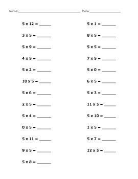 Freebie! Math Facts Practice Booklet-addition And Subtraction By Real 926 Math Facts Practice Multiplication, 12 Times Tables, Multiplication Quiz, Multiplication Test, Math Facts Practice, Multiplication Timed Test, Math Multiplication Worksheets, Commutative Property, Funny Numbers