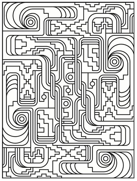 Art deco simple pattern - "Art deco" - Just Color : Discover all our printable coloring pages for adults, to print or download for free ! Trippy Coloring Pages, Abstract Coloring Pages, Motif Art Deco, Pattern Coloring Pages, Adult Colouring Pages, Coloring For Adults, Colouring Printables, Art Deco Patterns, Cool Coloring Pages