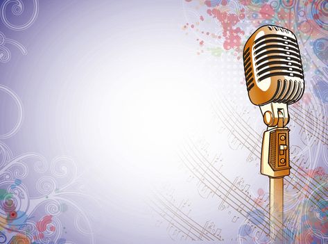 Hand-painted purple background clip microphone Music Background For Editing, Music Clipart, Singing Contest, Music Notes Art, Colorful Borders Design, Certificate Design Template, Circle Logo Design, Singing Competitions, Music Flyer