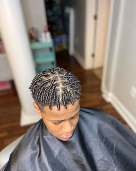 Gel Twists Men, Short Dread Styles For Men Shaved Sides, Small Twists Men, Starter Twists Men, Short 2 Strand Twist Men, Natural Locs Styles, Comb Twist Men, Short Twists Black Men Hair, Son Hairstyles