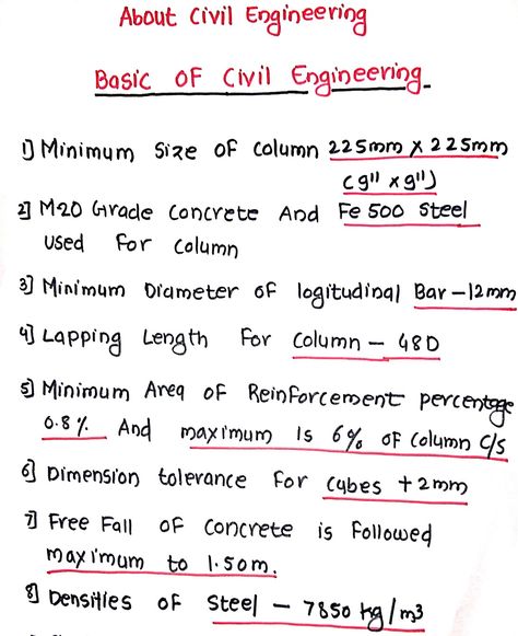 Civil Engineering detail Civil Engineering Notes, Civil Engineering Quotes, Civil Engineering Handbook, Civil Engineering Books, Civil Engineering Works, Surveying Engineering, Formula Chart, Copper Pyramid, Engineering Quotes