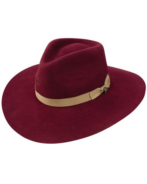 Charlie 1 Horse Womens Highway Wool Hat, Burgundy Charlie 1 Horse Hat, Wool Felt Fabric, Country Hats, Western Hats, Felt Fabric, Hat Band, Wool Hat, Winter Accessories, Hat Sizes