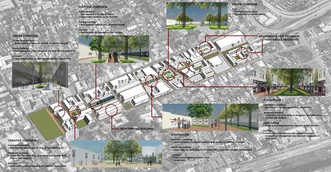 Urban Corridor, Green Corridor, Architecture Jobs, Jin Jang, Urban Design Graphics, Urban Design Architecture, Corridor Design, Urban Design Plan, Downtown Savannah