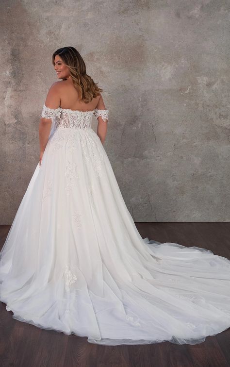 Plus Size Princess-Inspired Off-the-Shoulder Wedding Dress Off The Shoulder Wedding Dress Plus, Off The Shoulder Wedding Dress Boho Plus Size, Off The Shoulder Satin Wedding Dress Plus Size, Ivory Off Shoulder Plus Size Wedding Dress, 3d Floral Wedding Dress Off The Shoulder, Wedding Dress With Sweetheart Neckline, Elegant Plus Size, Dress With Sweetheart Neckline, Train Wedding Dress