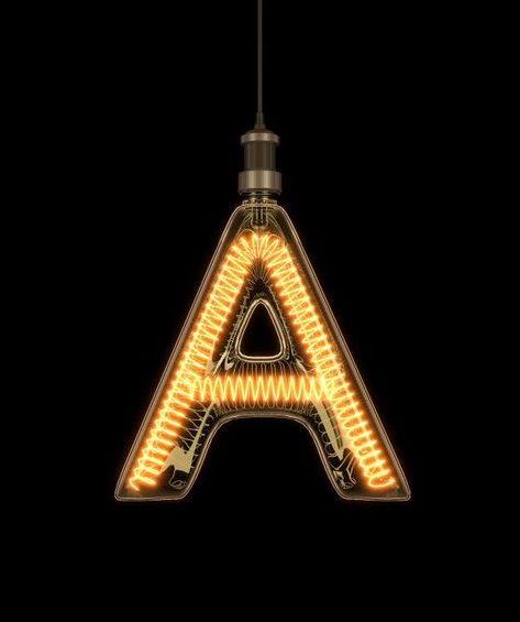 Light Letter, 3d Geometric Shapes, Glamour Vintage, Book Background, Alphabet Images, Alphabet A, 3d Image, Memphis Design, Retro Lamp