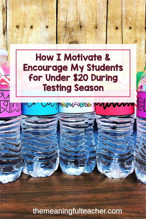 Standardized testing motivation for elementary school students. How I motivate and encourage my students in the classroom for state tests. Ideas of treats, activities, and notes to excite and motivate my students. Achievement Test Snacks, Caaspp Test Motivation, Treats For Students During Testing, Test Day Encouragement, State Testing Snacks For Students, Motivational Testing Treats, State Testing Spirit Week, Snacks For State Testing, Staar Treats For Students