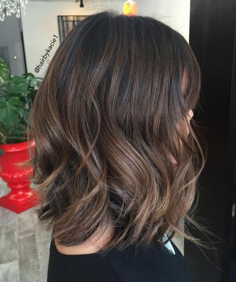 Boliage Hair, Ash Brown Hair, Hair Color Chocolate, Medium Layered Haircuts, Short Brown Hair, Brown Hair Balayage, Short Hair Balayage, Ash Brown, Color Chocolate