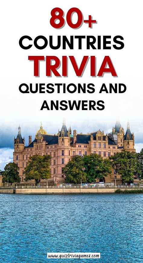 Countries quiz | Countries trivia | Countries questions and answers | Countries quiz questions and answers | Countries trivia questions and answers | Countries Countries question and answers | Countries quiz trivia | Countries quiz questions | free Countries trivia game | free Countries trivia questions Trivial Pursuit Questions And Answers, Travel Trivia Questions, Trivia Questions For Adults, Intelligence Quizzes, Iq Quizzes, Geography Quizzes, Geography Trivia, Movie Quizzes, Science Trivia